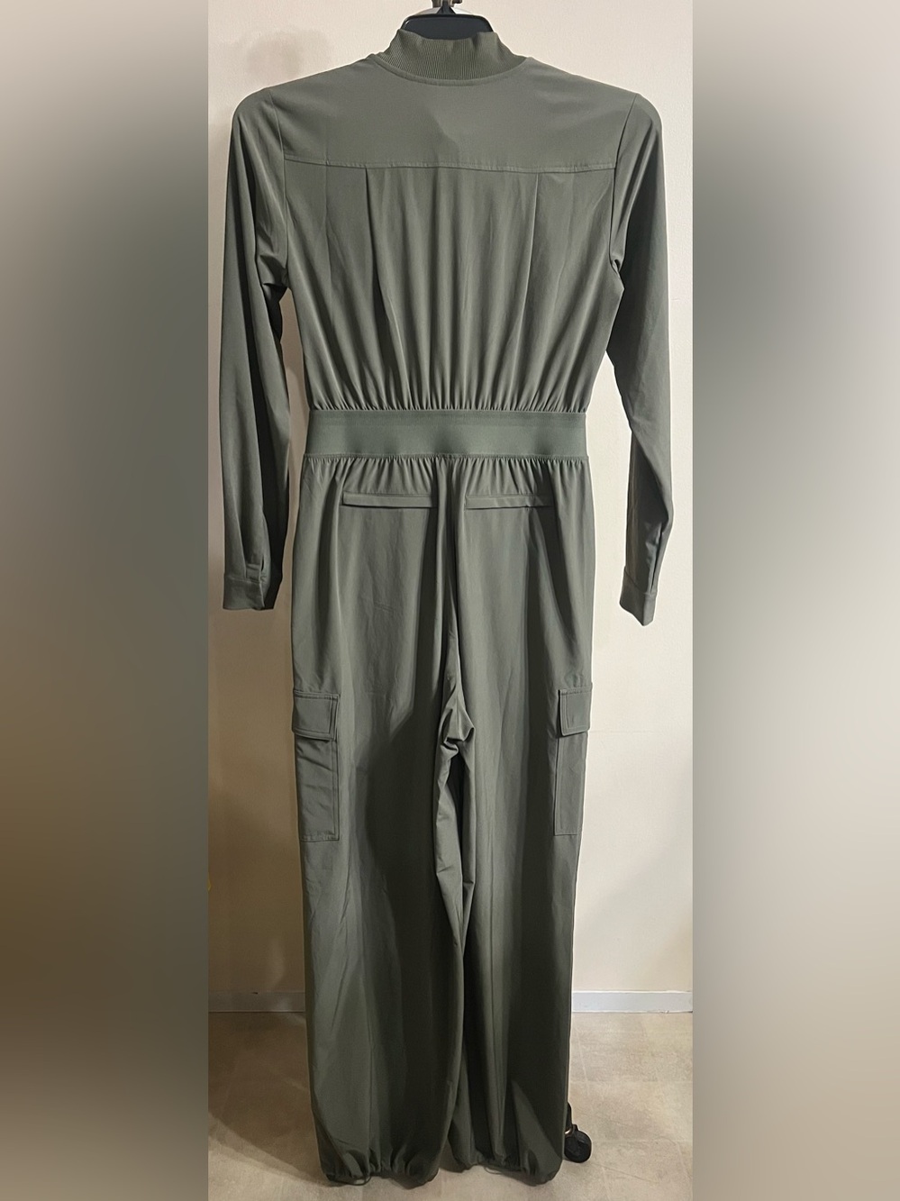 ATHLETA BROOKLYN LONG SLEEVE JUMPSUIT MOSS SIZE 0 - Picture 10 of 16